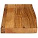 Piano Tavolo Bordi Vivi 90x40x3,8 Cm In Legno Massello Di Mango - Foto miniatura 4