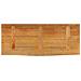 Piano Tavolo Bordi Vivi 90x40x3,8 Cm In Legno Massello Di Mango - Foto miniatura 5