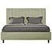 Letto Contenitore Imbottito 140x210 Microfibra Tè Verde Agueda - Foto miniatura 1