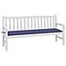 Cuscino Per Panca Blu Marino 180x50x3 Cm In Tessuto Oxford - Foto miniatura 3