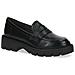 Black Nappa Casual Closed Loafers Mocassino Pelle Scarpe Donna Nero Eu 37, 9-24709-41-022 - Foto miniatura 1