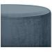 Pouf Charlotte Ii In Velluto Blu Celadon E Metallo Dorato - Foto miniatura 6