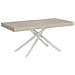 Tavolo allungabile 90x200/460cm Karida cashmere gambe bianche - Foto miniatura 1