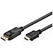 64837 cavo e adattatore video 3 m DisplayPort HDMI tipo A (Standard) Nero - Foto miniatura 1