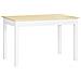 Tavolo da Pranzo 4-6 Posti Design Moderno per Cucina e Soggiorno, 119x70x75cm, Bianco e Legno - Foto miniatura 1