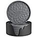Set Di 6 Sottobicchieri In Silicone Con Supporto Grey - Foto miniatura 1