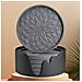 Set Di 6 Sottobicchieri In Silicone Con Supporto Grey - Foto miniatura 2