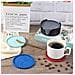 Set Di 6 Sottobicchieri In Silicone Con Supporto Grey - Foto miniatura 3