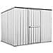 Box In Acciaio Zincato Casetta Attrezzi Da Giardino 260x185cm X H1.92 M - 85kg - 4,81mq - Bianco - Foto miniatura 7