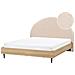 Letto Bouclé Millay 180 X 200 Cm Beige - Foto miniatura 2