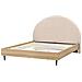Letto Bouclé Millay 180 X 200 Cm Beige - Foto miniatura 4