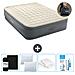 Set Materassino Gonfiabile - 203x152x46 Cm - Grigio - Include Accessori Coordinati Cb17 - Foto miniatura 1