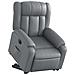 Lusso Casadino -  Poltrona Alzapersona Reclinabile Grigio In Similpelle - Foto miniatura 2