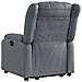 Lusso Casadino -  Poltrona Alzapersona Reclinabile Grigio In Similpelle - Foto miniatura 4