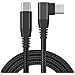 Caricatore Usb-c Con Connettore Ad Angolo Ricarica Rapida Pd Da 60 W Black 1 M - Foto miniatura 1