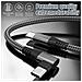 Caricatore Usb-c Con Connettore Ad Angolo Ricarica Rapida Pd Da 60 W Black 1 M - Foto miniatura 2