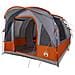 Tenda da Campeggio a Tunnel per 3 Persone Grigio e Arancione - Foto miniatura 4