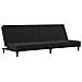 Divano Letto a 2 Posti Nero in Velluto - Foto miniatura 1