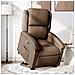 Poltrona Alzapersona Reclinabile Marrone in Tessuto - Foto miniatura 2
