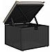 Set Divano da Giardino 6 pz con Cuscini Nero in Polyrattan - Foto miniatura 9