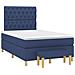 Giroletto a Molle con Materasso Blu 120x190 cm in Tessuto - Foto miniatura 2