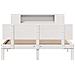 Letto Libreria senza Materasso Bianco 120x200 cm Legno di Pino - Foto miniatura 4