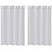 Tende con tende 2 pcs Grigio chiaro 140x140cm Poliestere - Foto miniatura 1