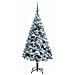 Albero di Natale artificiale con 150 LED Bianco 150 cm - Foto miniatura 4