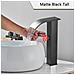 Rubinetto per lavabo da bagno, Blackswan, tipo M184, modello alto nero con bocca a cascata e sensore, misura 31 cm - Foto miniatura 2