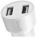 Caricatore Per Auto Usb-a Da 24 W Con Indicatore Led E Cavo Usb A Lightning 1,2 Milioni, Bianco - Foto miniatura 5
