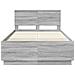 Struttura del letto con testiera Grigio Sonoma 135 x 190 cm - Foto miniatura 7