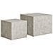 Tavolini Da Caffè Prague Effetto Marmo Beige — Set Di 2, Ø40×36 E Ø50×40 Cm - Foto miniatura 1