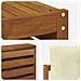 Set divani 10 pcs Naturale e Crema Legno di Acacia Massello - Foto miniatura 7