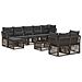 Set Divano da Giardino 10 pcs Grigio polyrattan - Foto miniatura 1