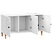 Mobile TV Bianco Lucido 99 x 34,5 x 50 cm Legno ingegnerizzato - Foto miniatura 3