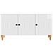 Mobile TV Bianco Lucido 99 x 34,5 x 50 cm Legno ingegnerizzato - Foto miniatura 4