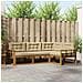 Set di divani da esterno con cuscino 4 pcs Naturale e Beige - Foto miniatura 2