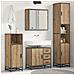 Set di mobili per il bagno con porta 3 pcs Rovere artigianale - Foto miniatura 2