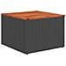 Set Divano da Giardino con cuscino 6 pcs Nero Poly Rattan - Foto miniatura 6