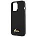 Guess Guhmp13llslmgbk Iphone 13 Pro / 13 6,1 Nero /nero Custodia In Silicone Con Logo Dorato Magsafe - Foto miniatura 4