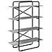 Libreria 4 livelli 100 x 35 x 140 cm PB Sonoma grigio - Foto miniatura 1