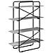 Libreria 4 livelli 100 x 35 x 140 cm PB Sonoma grigio - Foto miniatura 5