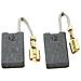 Spazzole di carbone per Bosch GSH 11 E - 6,3 x 16 x 26 mm - coppia - Foto miniatura 1