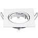 Porta Faretti Led Gu10 Incasso Orientabile Quadrato Bianco 82x82 Mm Vt-779 Sq 3590 - Foto miniatura 2