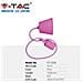 Lampadario Portalampada E27 Colore Rosa Vt-7228 3479 - Foto miniatura 2