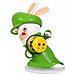 Figurina Rabbid Luigi Altezza 8 cm - Foto miniatura 4