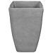 Vaso Da Fiori Moderno Rettangolare Grigio 74x32x45cm Baris - Foto miniatura 17