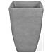 Vaso Da Fiori Moderno Rettangolare Grigio 74x32x45cm Baris - Foto miniatura 3