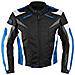 Giacca Tessuto Moto Protezioni Ce Manica Staccabile Gilet Termico Blu Xxl - Foto miniatura 3