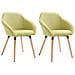 Sedie Da Pranzo 2 Pz Verdi In Tessuto - Foto miniatura 2